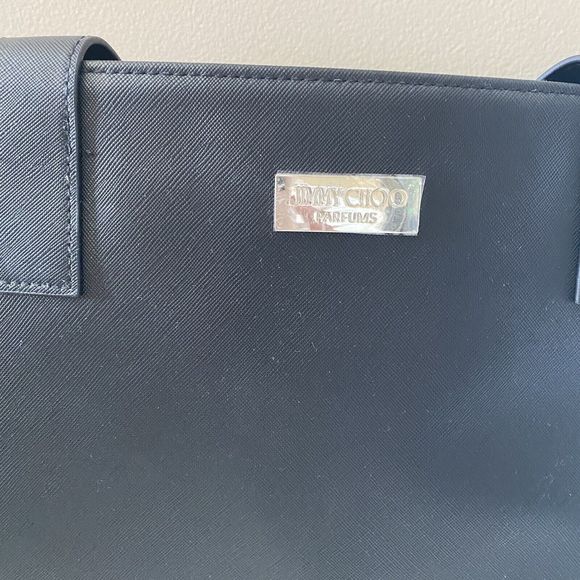 Jimmy choo parfums tote bag Black With Bottom Glitter Brand New Large Tote - Picture 3 of 10